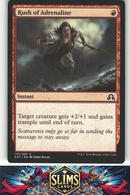 Rush of Adrenaline - Shadows over Innistrad - Common - NM or Better - MTG - #177