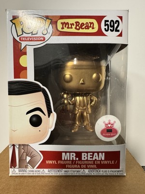Mr. Bean Funko Pop! Television #592 Rowan Atkinson Rare Vaulted Custom GOLD
