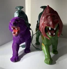 VTG MOTU Battle Cat & Panthor MOTU He-Man 1983 Mattel Incomplete