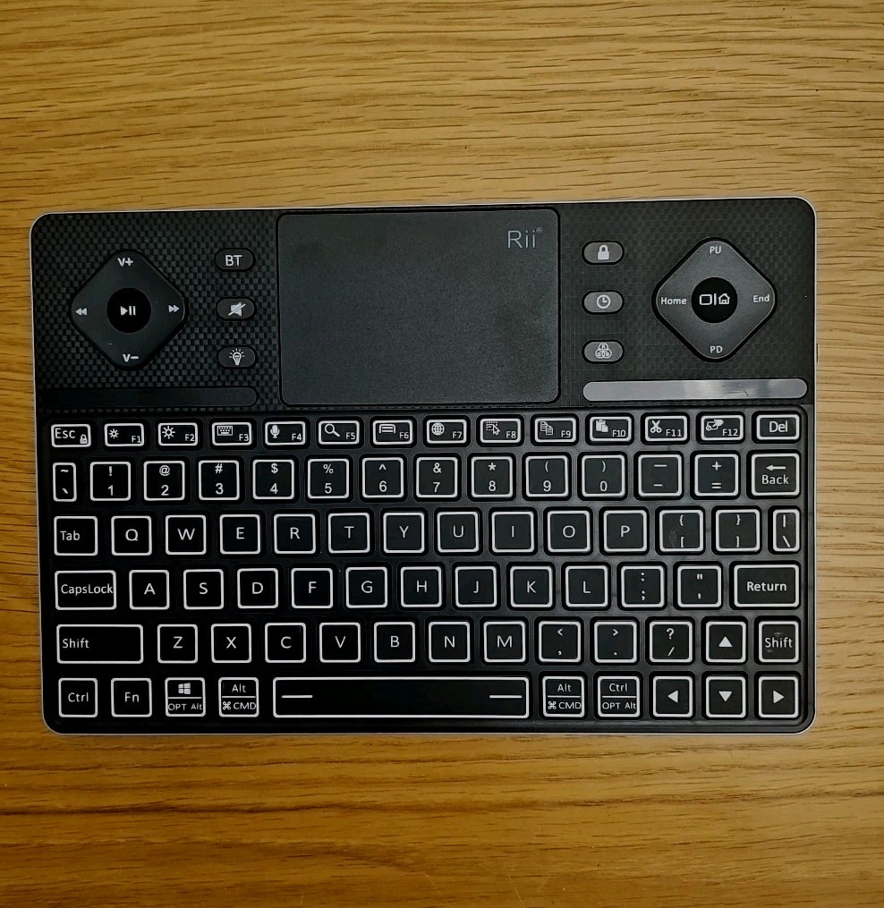 Rii K16 Bluetooth Keyboard with Touch Pad, Rechargeable with