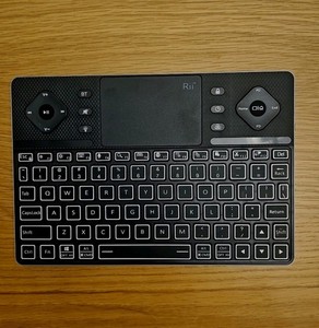 Rii K16 Bluetooth Keyboard with Touch Pad, Rechargeable with RGB Backlit,Mult...
