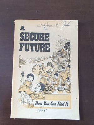 A Secure Future How You Can Find It 1975 Watchtower Rutherford JW 