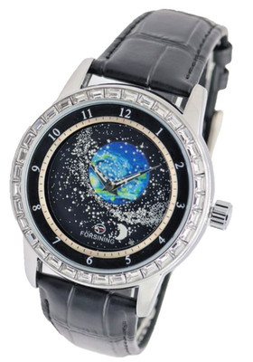 Forsining Herren Automatikuhr 42mm Edelstahl animiertes Ziffernblatt Leder Neu