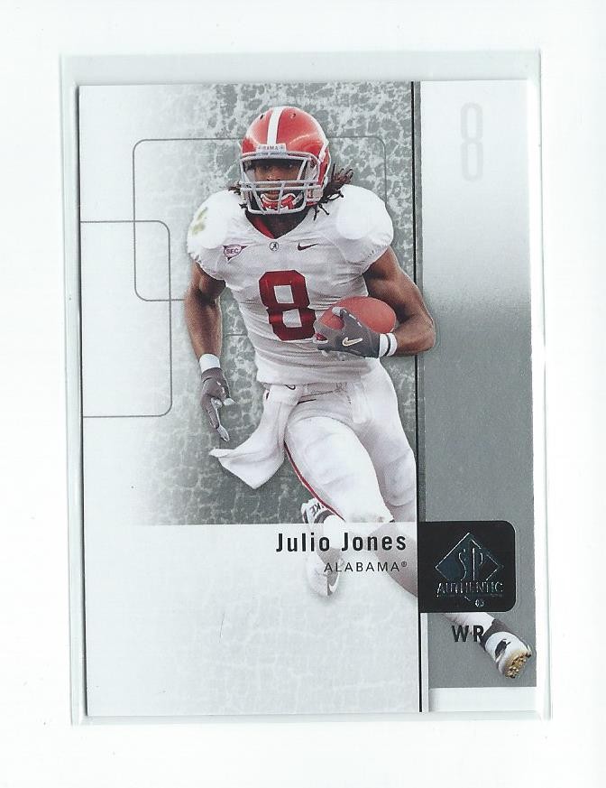 2011 SP Authentic #100 Julio Jones RC Rookie Falcons Titans Alabama