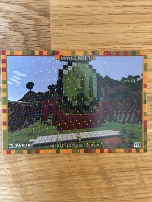 Panini Minecraft Create Explore Survive 2023 Smaragd Nr.113 Pixel Holo Card
