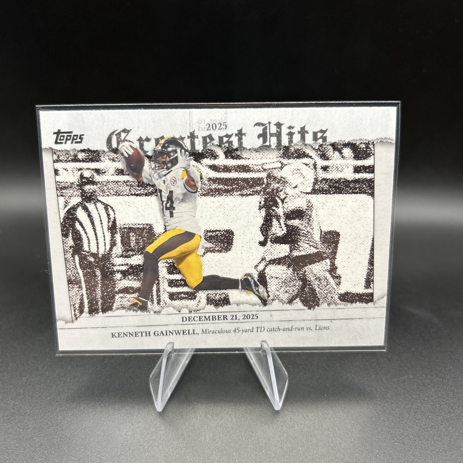 2026 Topps Flagship Kenneth Gainwell Greatest Hits 25GH-KG Pittsburg Steelers
