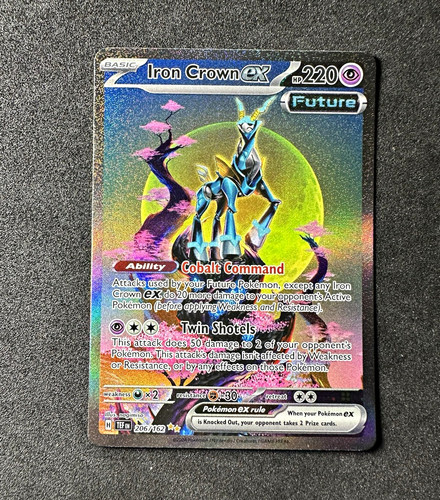 Pokémon TCG Iron Crown ex 206/162 SV05 Temporal Forces SIR