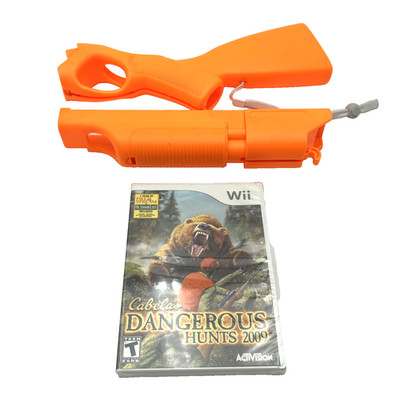 Cabela's Dangerous Hunts 2009 New Sealed Nintendo Wii w/ Orange Gun Zoo Blaster