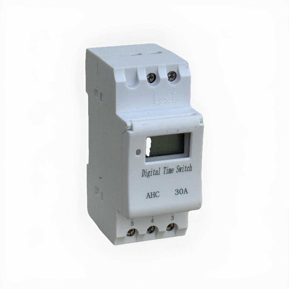 Digital LCD Programmable Weekly Timer 220V 30A Time Relay Switch Din ...