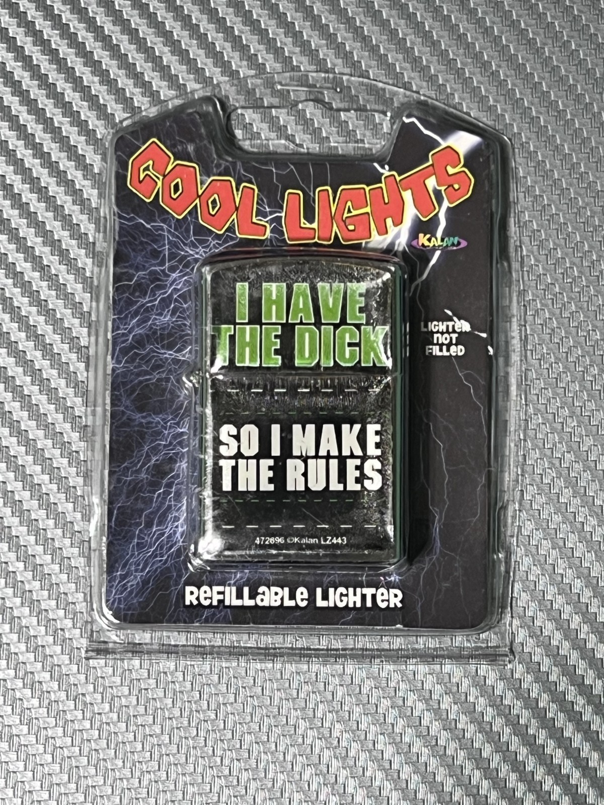 🔥 "I Have The Dick So I Make The Rules" Novelty Lighter
