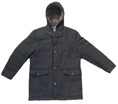 VTG LL Bean Wool inner Duvet Puffer jacket coat SUPER WARM USA down hoodie Sz M