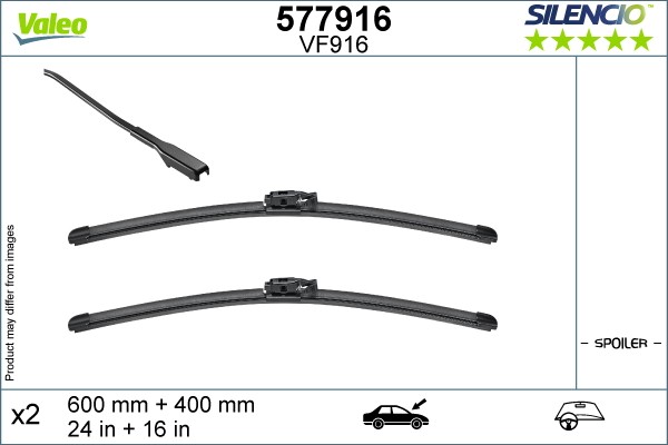 Valeo Scheibenwischer Wischblatt Vorne FüR Dacia Sandero III Logan 3K Jogger RK-image