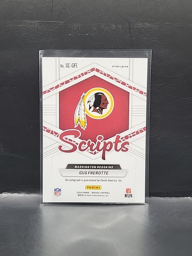 Gfe Script 2024 Panini Mosaic - Scripts Gus Frerotte #SC-GFE Red Wave Prizm (AU ...