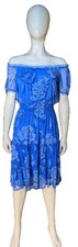 Blue Floral Kate And Lily Petite Size 6P Dress