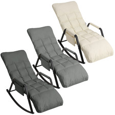 Schaukelstuhl Schwingsessel Relaxsessel mit Rückenlehne Sessel Schaukelsessel
