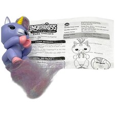 Fingerlings Interactive Blue Lilac Alika Unicorn WowWee Instructions Included