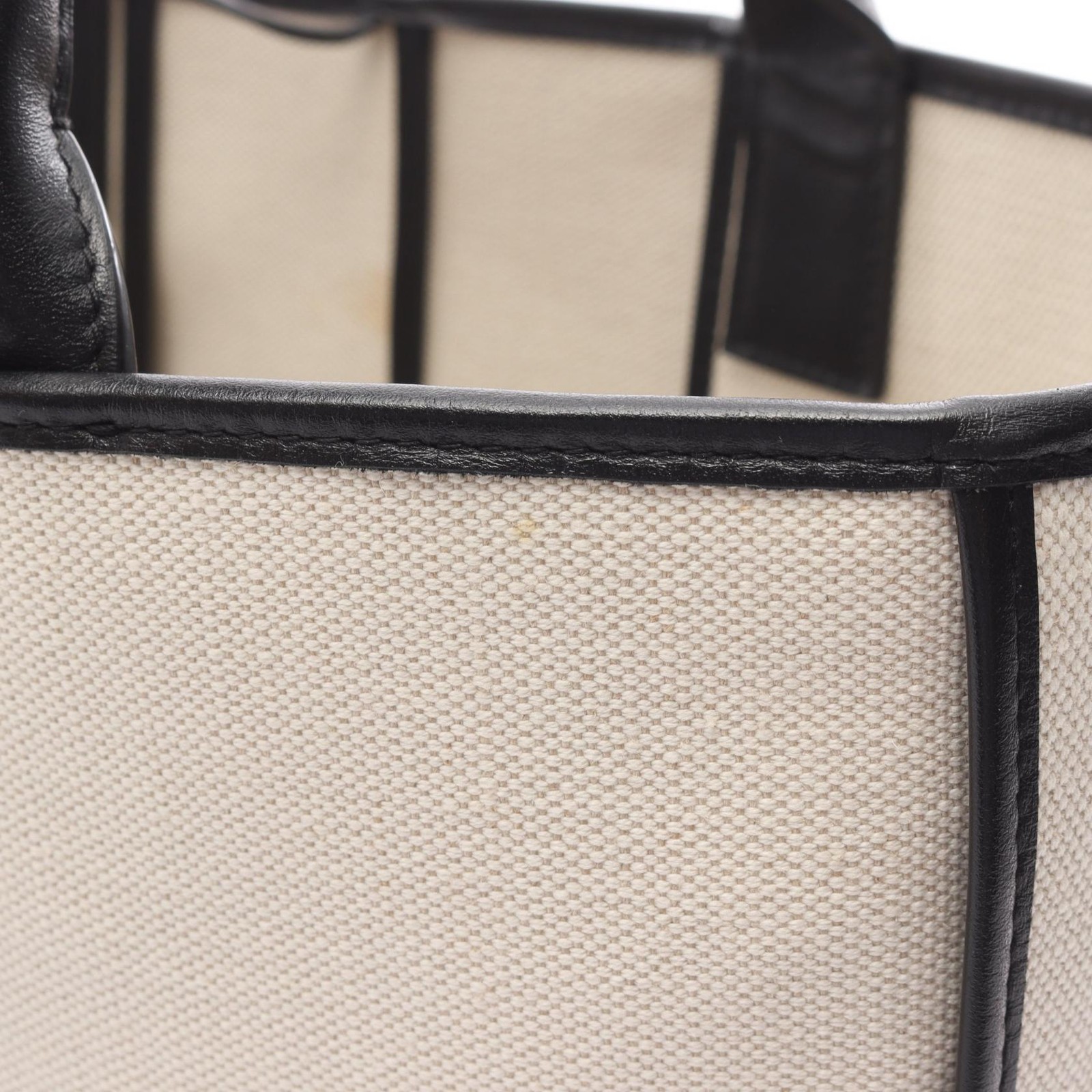 Bottega Veneta Arco Maxi Intrecciato Canvas Leather Tote Bag White thumbnail 7