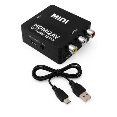 HDMI auf RCA, HDMI RCA Adapter, Adattatore HDTV ad AV, Conessione AV, 1080p P...