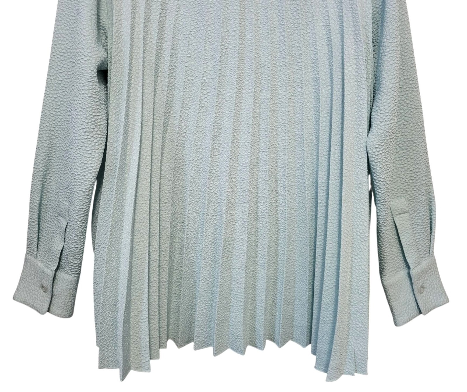 Tuckernuck Adele Crepe Button Down Pleated Swing … - image 7