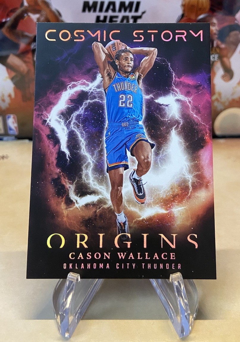2023-24 Panini Origins Cason Wallace Cosmic Storm #18 Rookie RC OKC Thunder