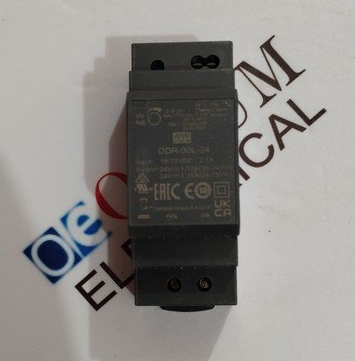 MEAN WELL DDR-30L-24 POWER SUPPLY INPUT 18-75VDC OUTPUT 24VDC 1.25A FAST SHIP