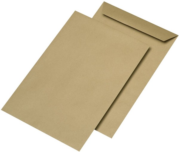 Mailmedia Versandtaschen B4 NaßKlebend Ohne Fenster Braun 250 Versandtaschen-image