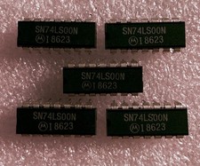 5PCS Motorola SN74LS00N LOGIC QUAD 2-IN NAND GATE