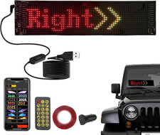 Scrolling LED Sign,23"X5"Devil Eyes Light for Cars,Programmable Flexible Digital