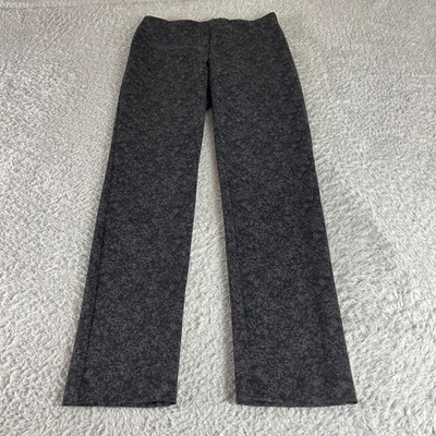 Elliott Lauren Womens Grey Black Printed Pull On Straight Leg Pants Size 2