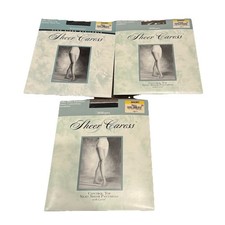 Vintage Worthington SHEER CARESS Control Top Pantyhose Navy Short  Taupe Lot 3