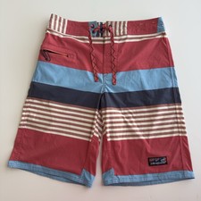 PATAGONIA Men  s Stretch Wavefarer Striped Board Shorts Multi Color Size 30x10  