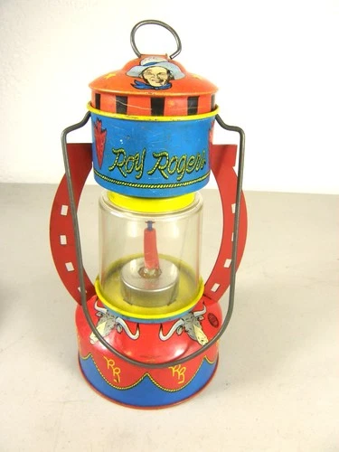 1950's Roy Rogers Ohio Arts Tin Litho Child’s Toy Lantern