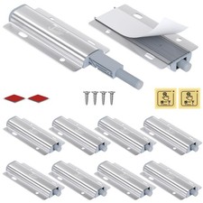 Metal Push Latches for Cabinets 8 Pack Push to Open Door Latch Heavy Duty Tou...