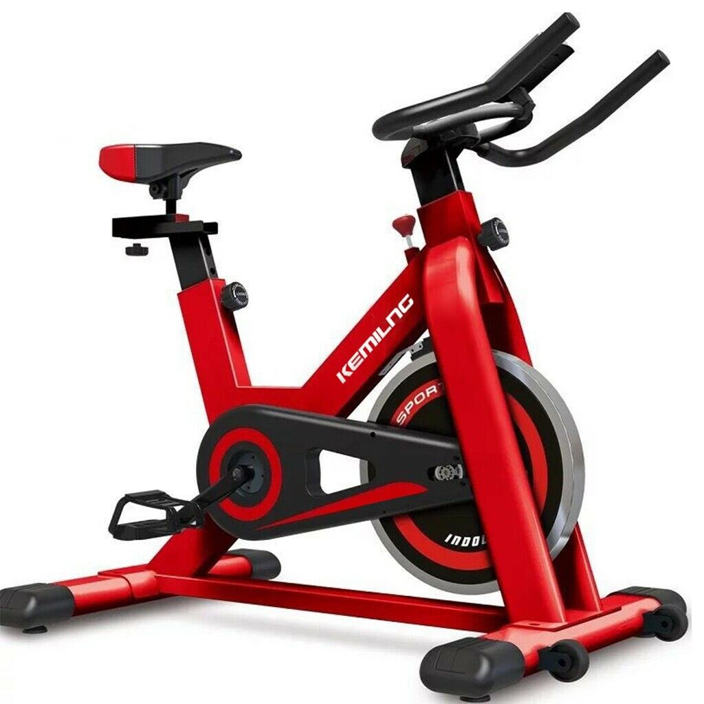 Stationary Exercise Bike Indoor Cycling Bicycle Gym Cardio Fitness Workout Home