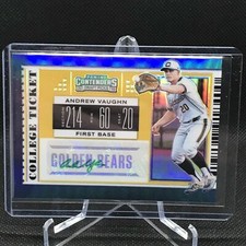 2019 Panini Contenders Draft Picks ANDREW VAUGHN College Ticket Prizm Auto 04/10