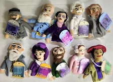 LOT OF 10 MAGNETIC PERSONALITIES FINGER PUPPET FRIDGE MAGNETS Authors Writers