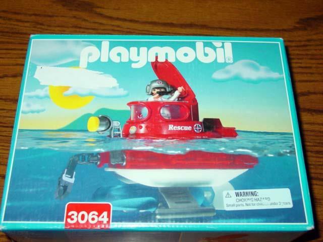 Vintage PLAYMOBIL : WATER SERIES #3064 - RESCUE SUBMARINE Vintage PLAYMOBIL : WATER SERIES #3064 - RESCUE SUBMARINE