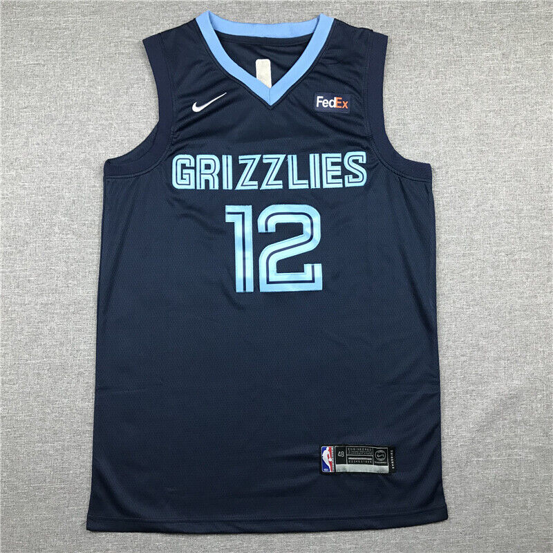 Classic Dark Blue Ja Morant #12 Memphis Grizzlies Basketball Jersey