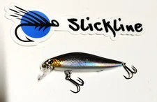 SLICKLINE 65 mm Sinking Diving Wobbler Minnow Jerk Bait Trout Lure 4 COLORS