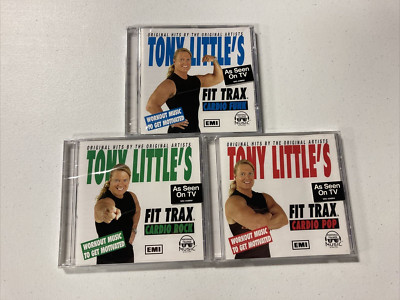 Tony Little s Fit Trax Cardio Pop, Funk, and Rock (3-CD Set) Factory Sealed