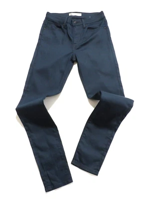 Jean femme LEVI'S 721 coupe slim jambes skinny taille haute bleu enduit - Photo 1/4