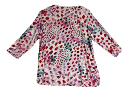 #ad FDJ Womens Large Top Purple Pink Teal Raspberry Summer Spring Multi Color Summer $13.99