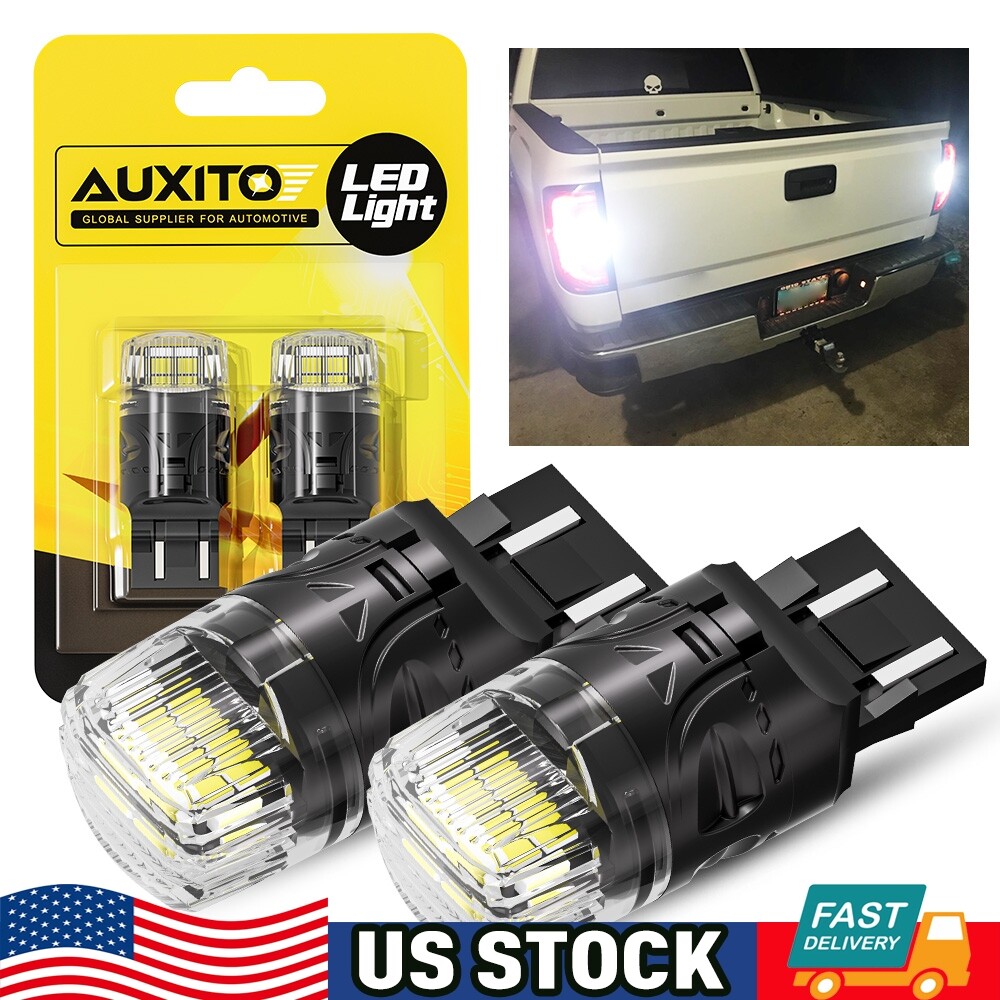 LED Back Up Reverse Light Bulbs 7440 7441 Cool White 6500K Extremely Bright 2pcs