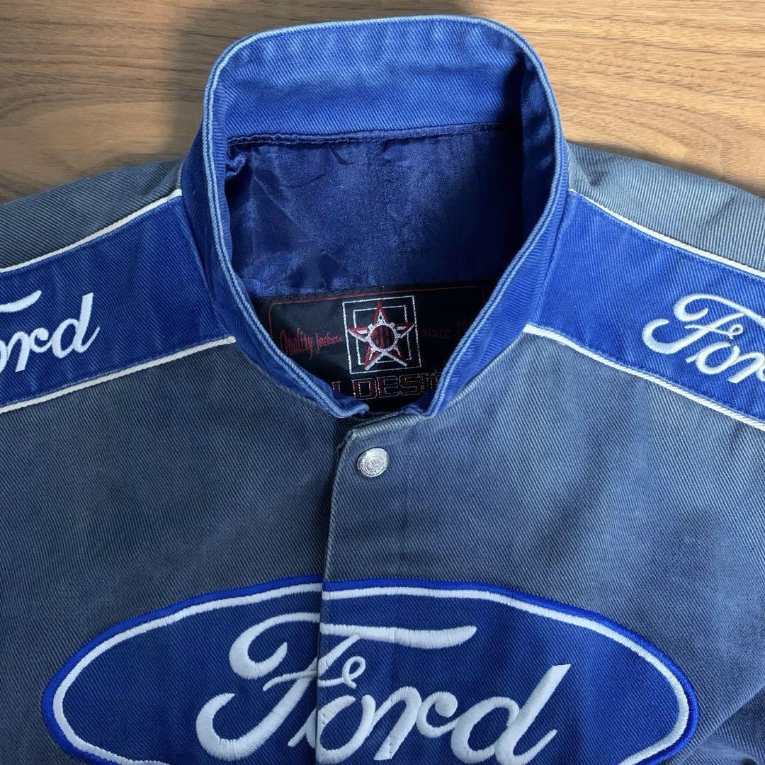 JH Design Ford Racing Racing Jacket Blue Size M | eBay JH Design Ford Racing Racing Jacket Blue Size M | eBay