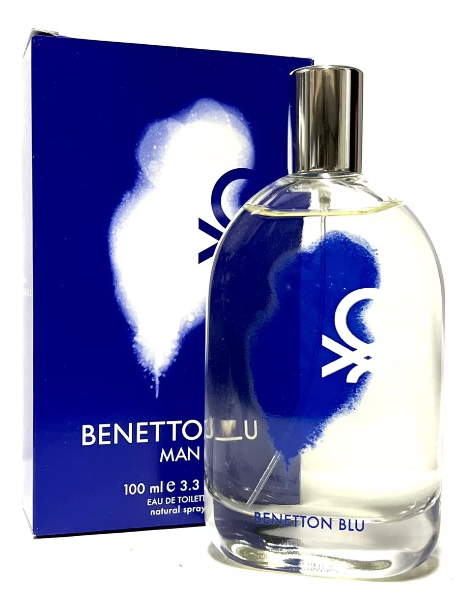  Benetton Colors Man Blue Eau de Toilette Spray For Men 3.4 Oz  : Beauty & Personal Care