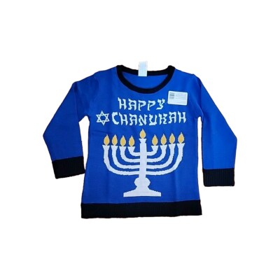 Forum Novelties Chanukah Adult Ugly Costume Sweater Menora New M