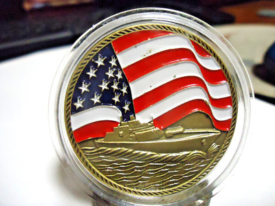 USS FREEDOM -LCS 1  -  FAST, FOCUSED, FEARLESS - CHALLENGE TOKEN  IN AIR TIGHT