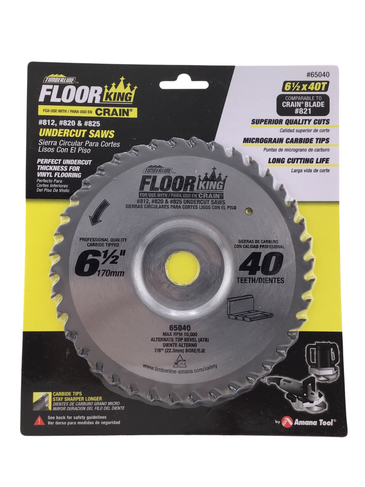 Timberline Floor King Undercut Saws 65040 6 1/2 x 40T NEW Fast Free