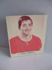 1967-68 IGA MONTREAL CANADIENS 67-68 NHL HOCKEY MINI CARD CAROL VADNAIS #17
