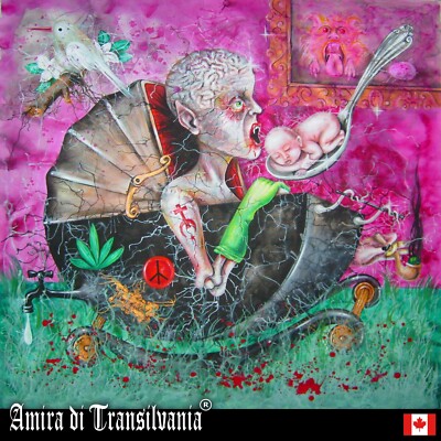 contemporary painting pop art modern decorative decor lowbrow surrealism macabre